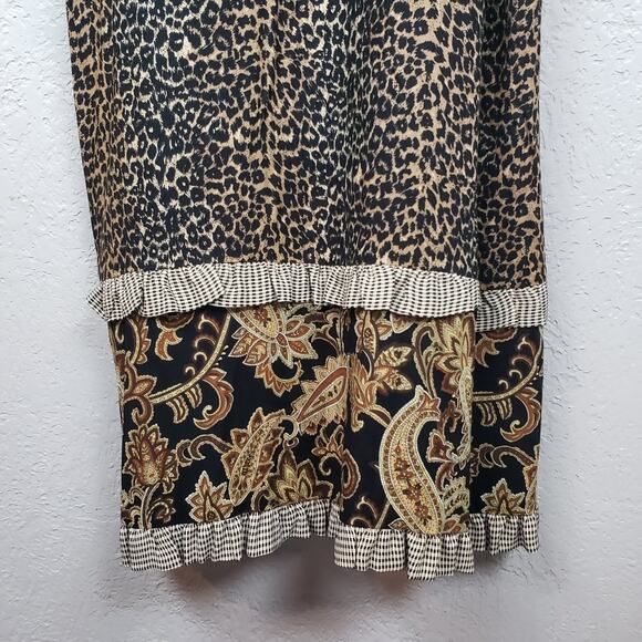 Vintage Cactus Flower Apron Dress - L - Picture 3 of 7